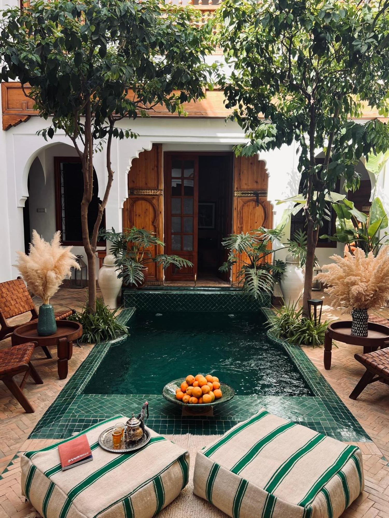 Riad Prive Sadaka Bassin Rooftop Marrakesh Bagian luar foto